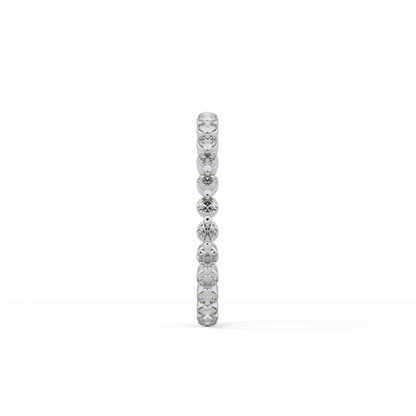 0.69 TCW Round Lab Grown Diamond Wedding Band