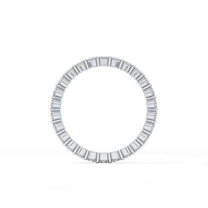 0.69 TCW Round Lab Grown Diamond Wedding Band