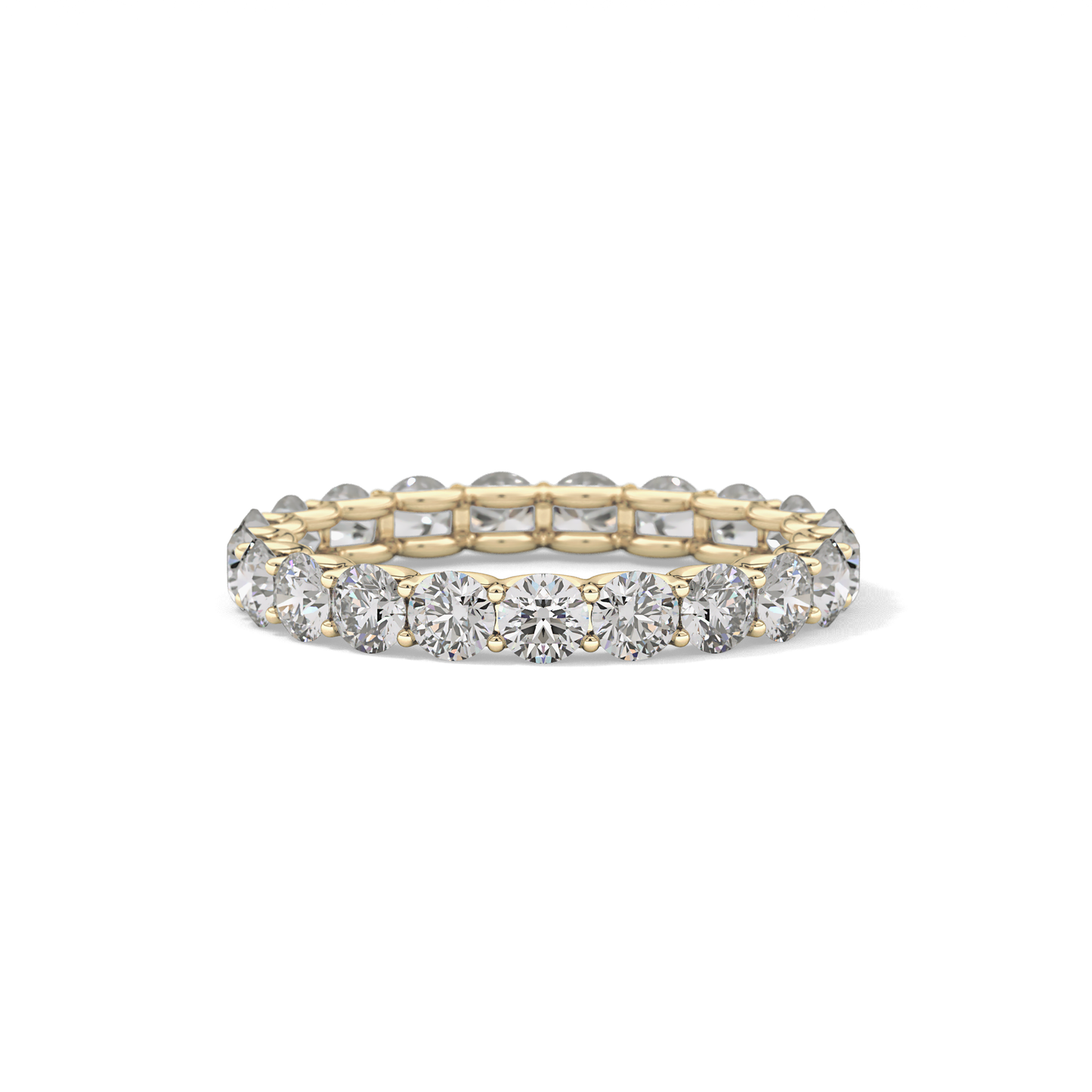 2.1 TCW Round Lab Grown Diamond Wedding Band