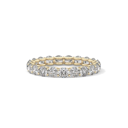 2.1 TCW Round Lab Grown Diamond Wedding Band