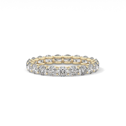2.1 TCW Round Lab Grown Diamond Wedding Band