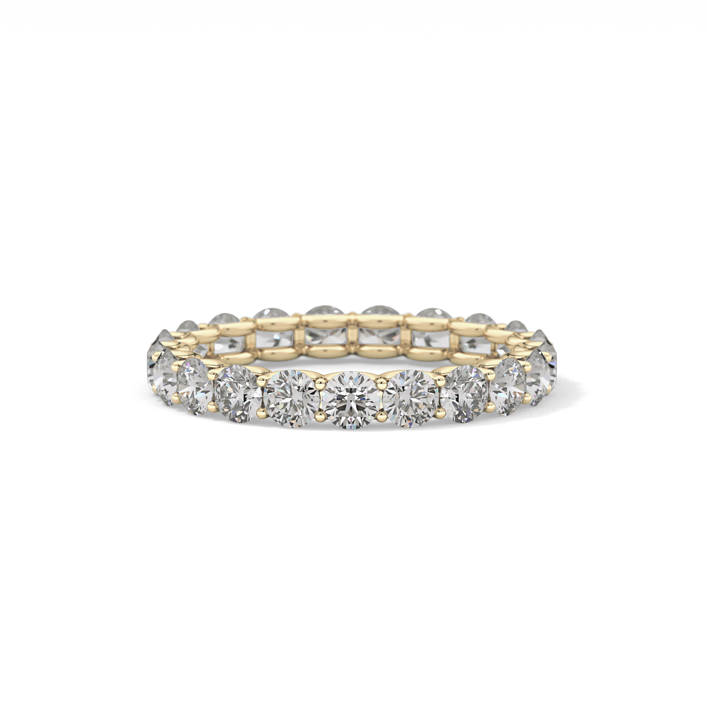 2.1 TCW Round Lab Grown Diamond Wedding Band