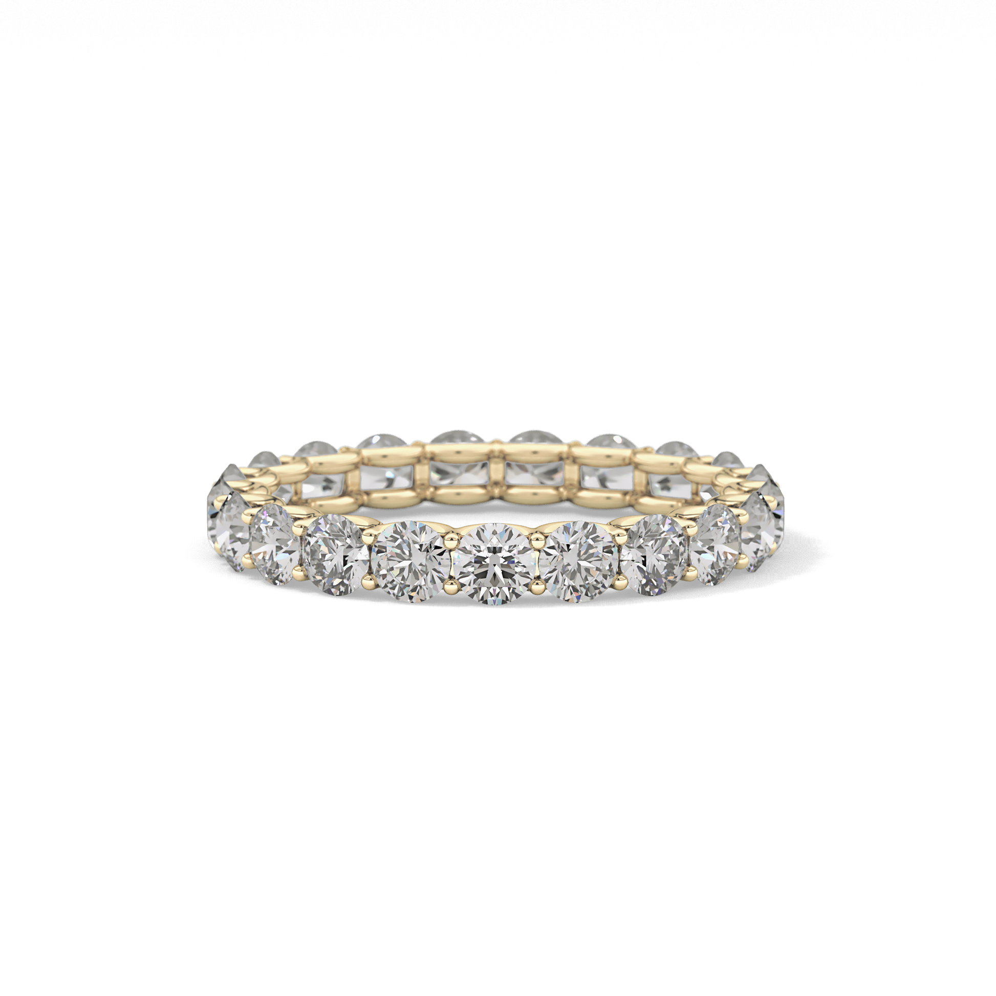 2.1 TCW Round Lab Grown Diamond Wedding Band