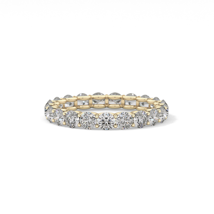2.1 TCW Round Lab Grown Diamond Wedding Band
