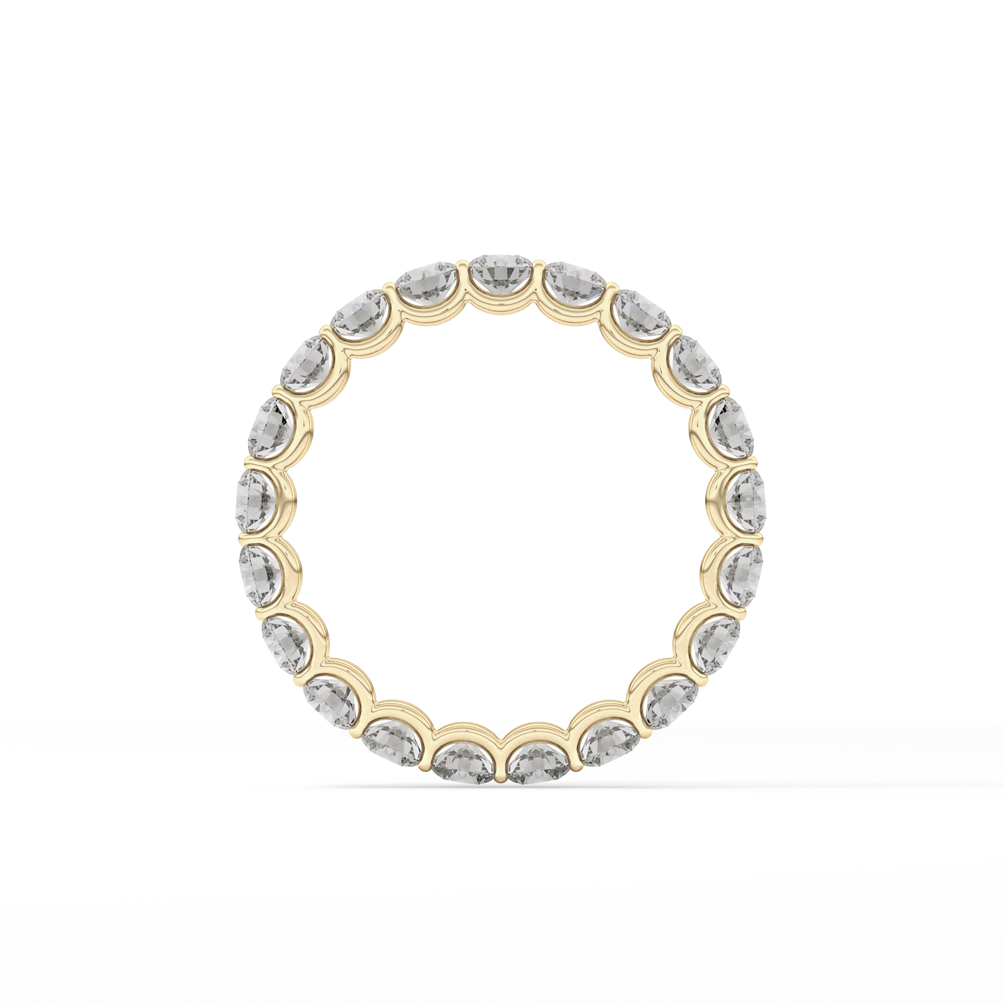 2.1 TCW Round Lab Grown Diamond Wedding Band
