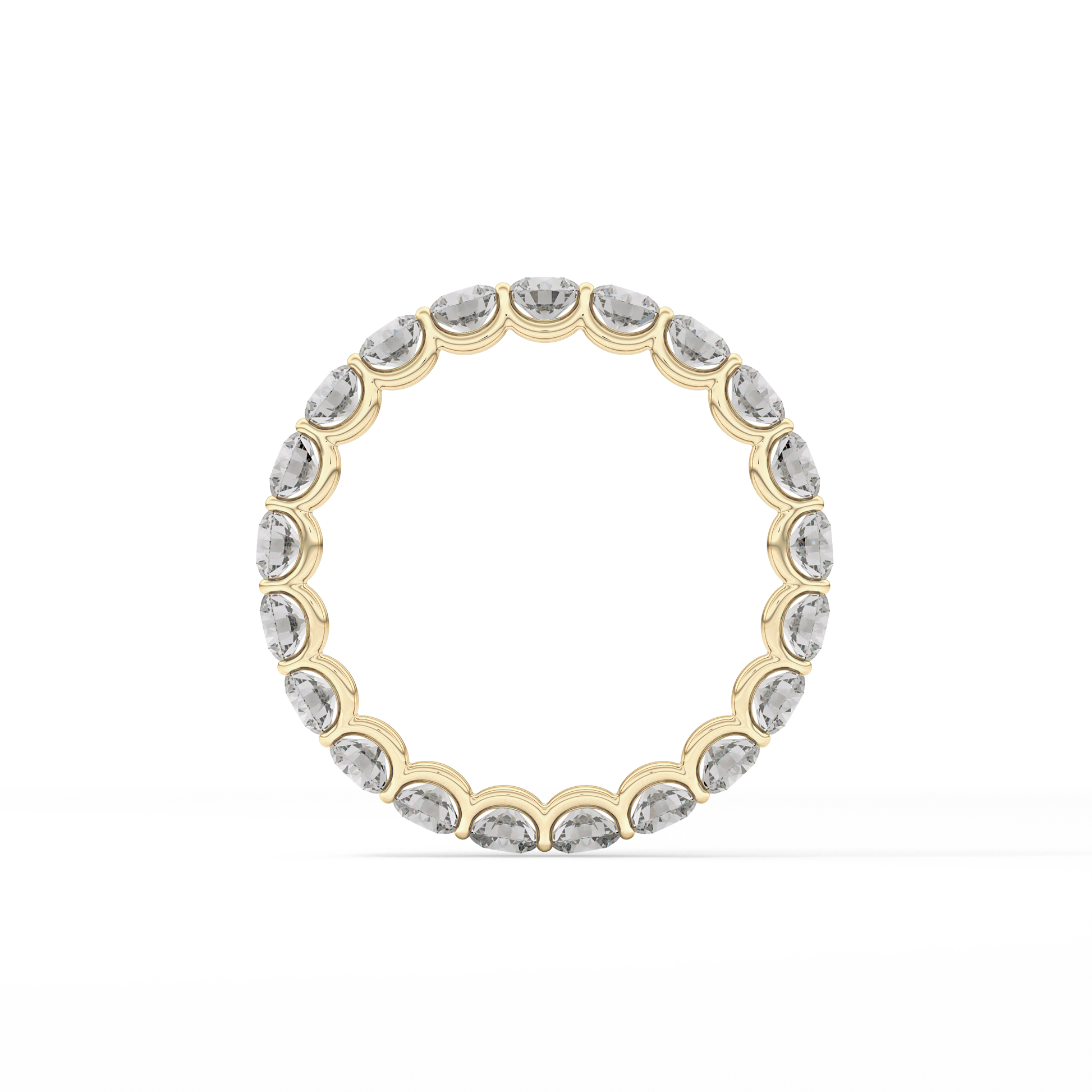 2.1 TCW Round Lab Grown Diamond Wedding Band