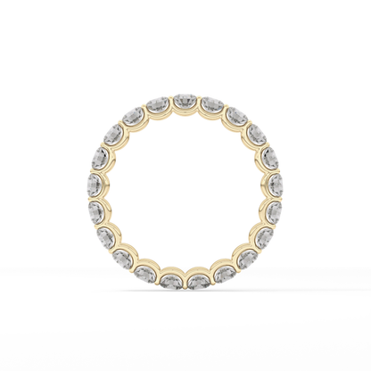 2.1 TCW Round Lab Grown Diamond Wedding Band