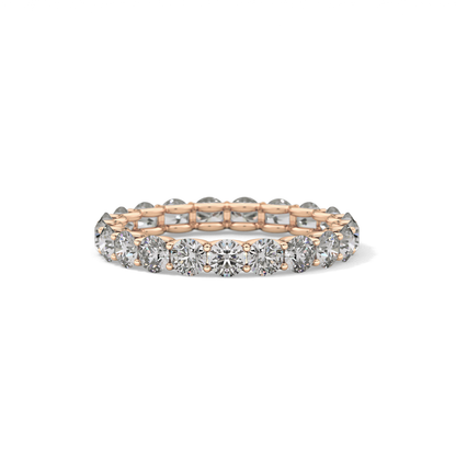 2.1 TCW Round Lab Grown Diamond Wedding Band