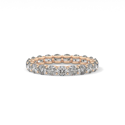 2.1 TCW Round Lab Grown Diamond Wedding Band