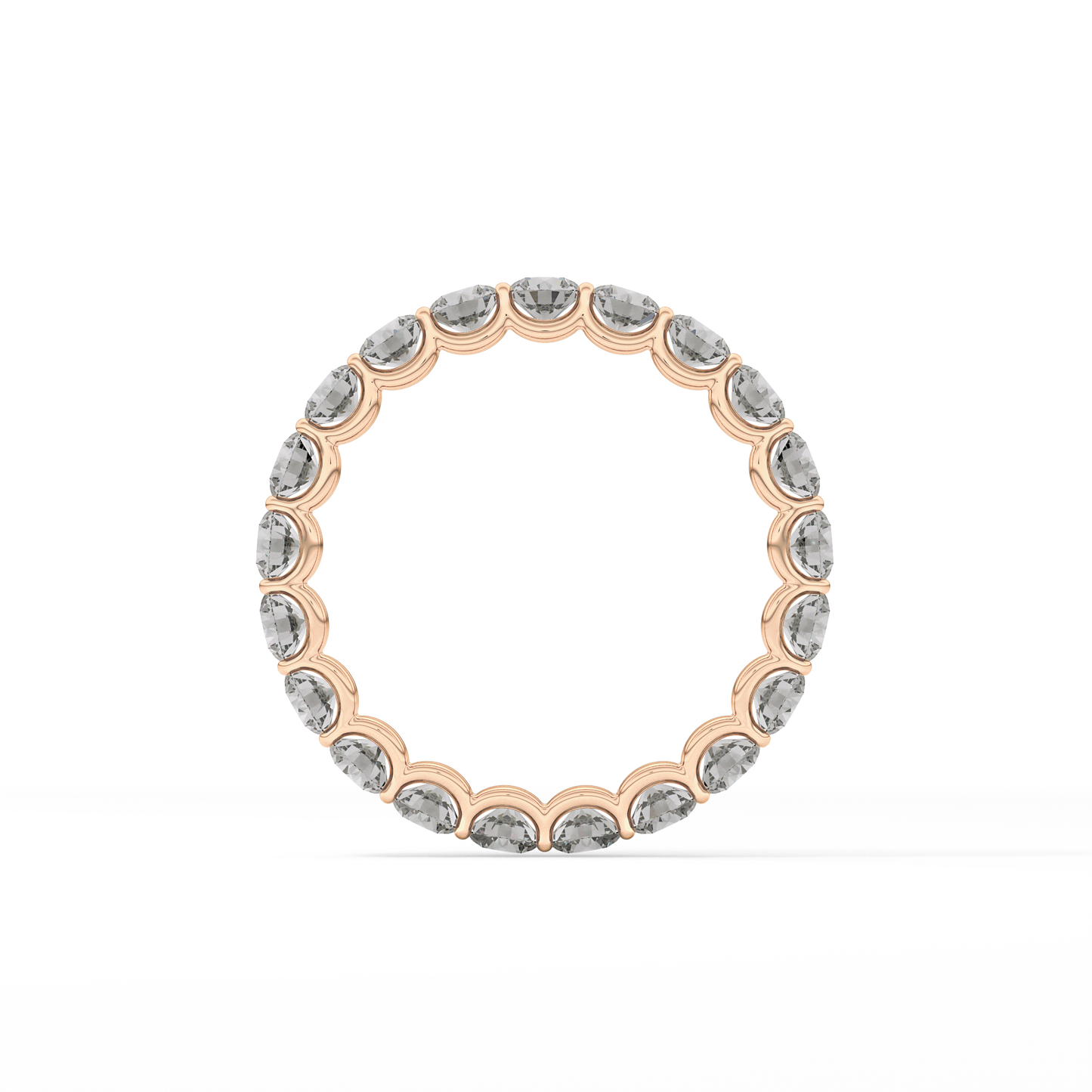 2.1 TCW Round Lab Grown Diamond Wedding Band