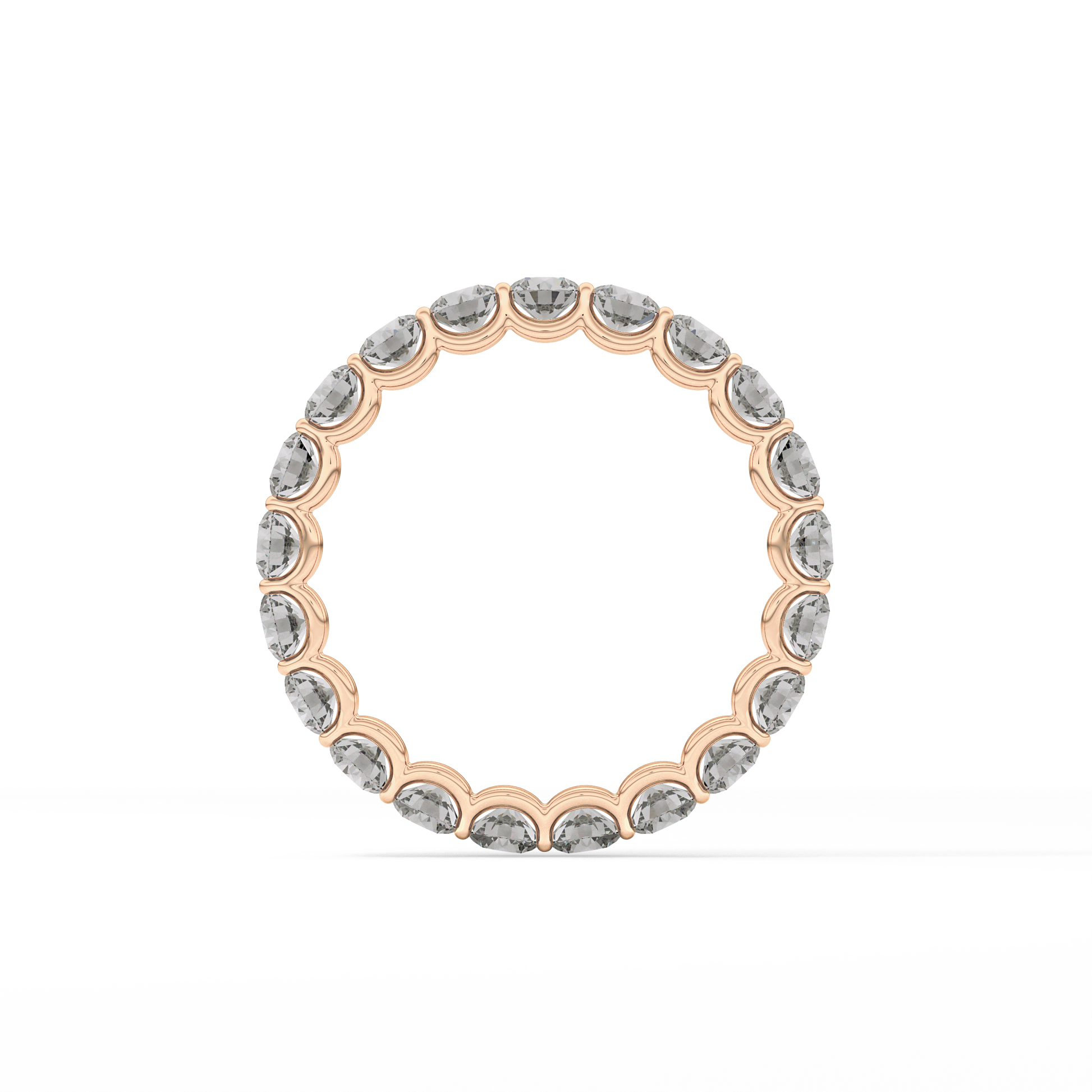 2.1 TCW Round Lab Grown Diamond Wedding Band