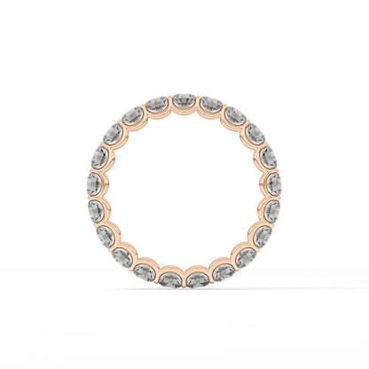 2.1 TCW Round Lab Grown Diamond Wedding Band