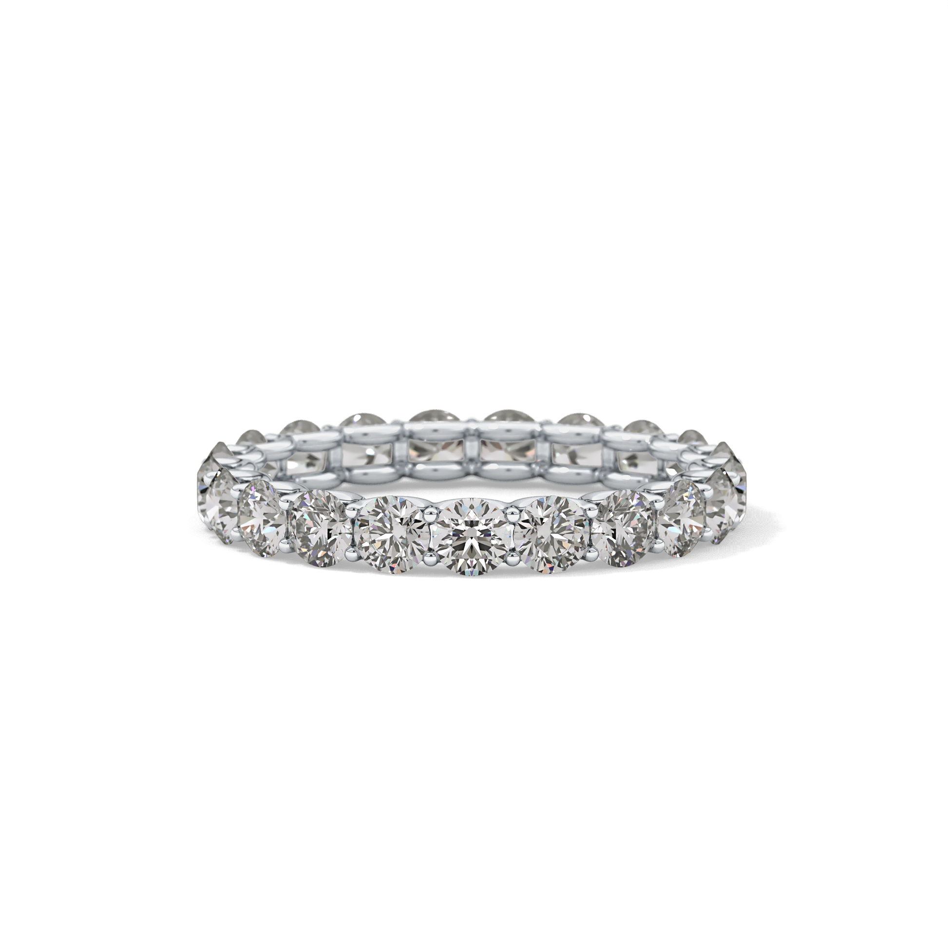 2.1 TCW Round Lab Grown Diamond Wedding Band