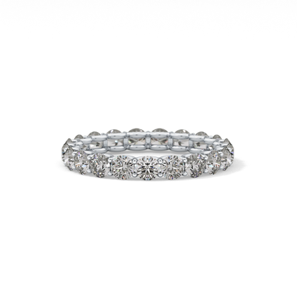 2.1 TCW Round Lab Grown Diamond Wedding Band
