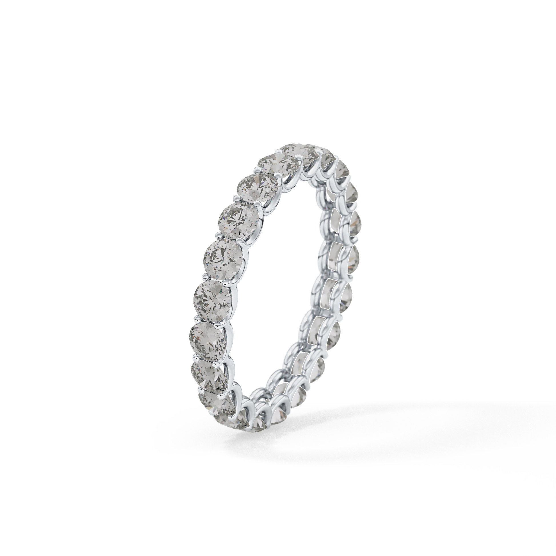 2.1 TCW Round Lab Grown Diamond Wedding Band