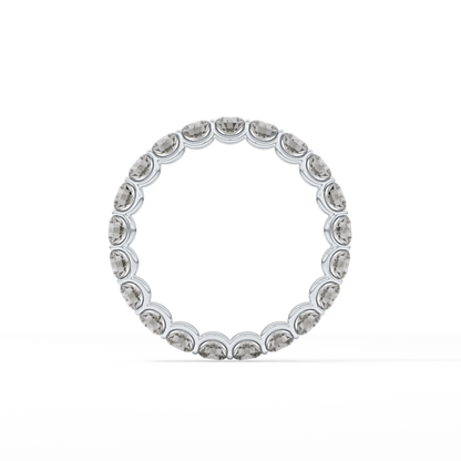 2.1 TCW Round Lab Grown Diamond Wedding Band