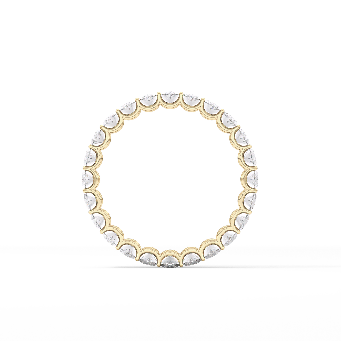 3.15 TCW Oval Lab Grown Diamond Wedding Band