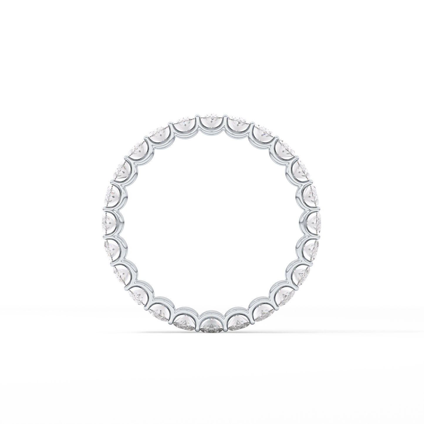 3.15 TCW Oval Lab Grown Diamond Wedding Band