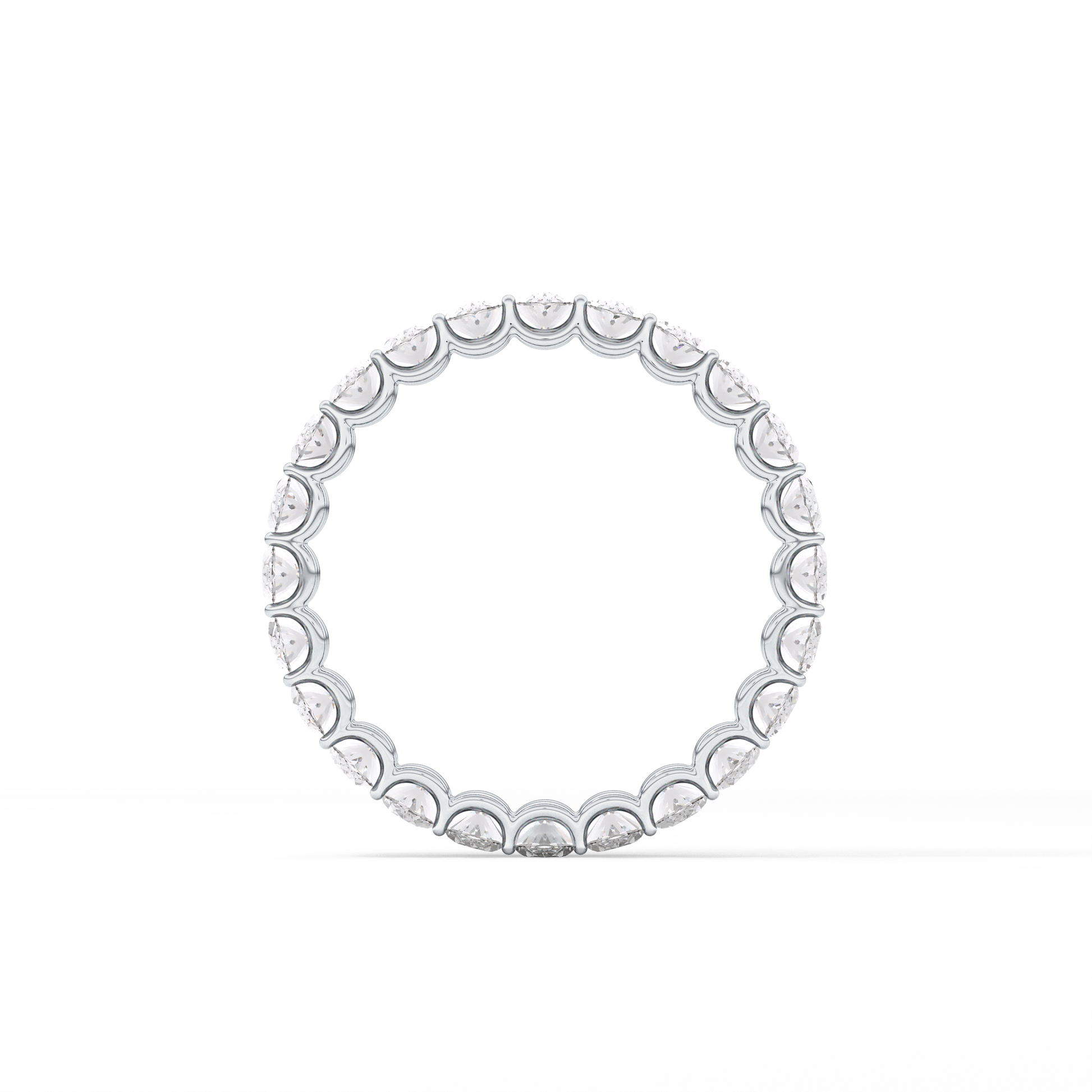 3.15 TCW Oval Lab Grown Diamond Wedding Band