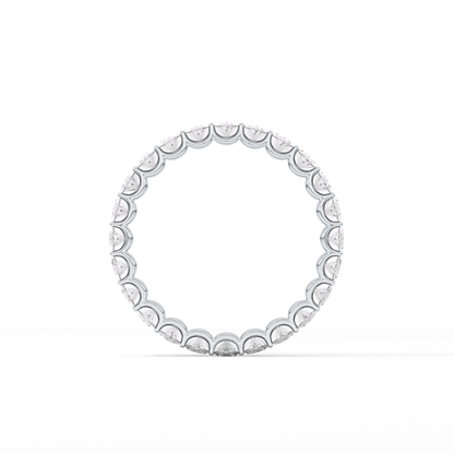 3.15 TCW Oval Lab Grown Diamond Wedding Band