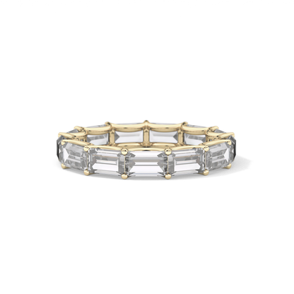 2.55 TCW Emerald Lab Grown Diamond Wedding Band