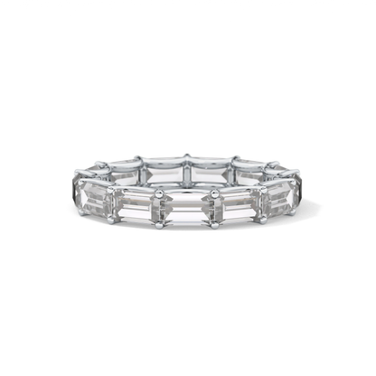 2.55 TCW Emerald Lab Grown Diamond Wedding Band