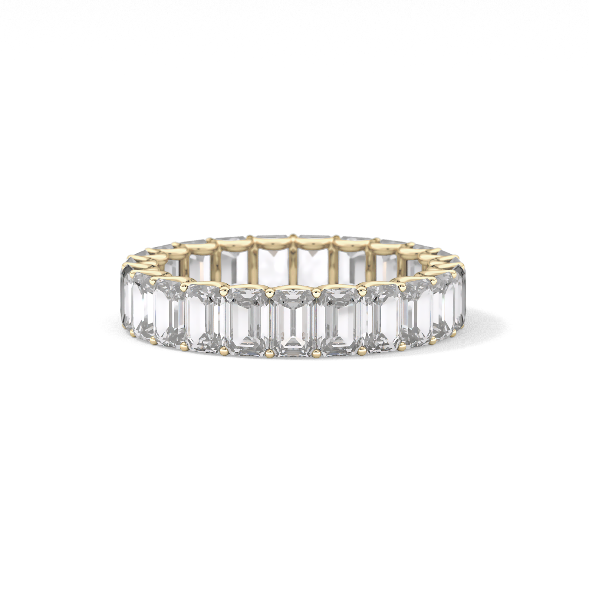4.6 TCW Emerald Lab Grown Diamond Wedding Band
