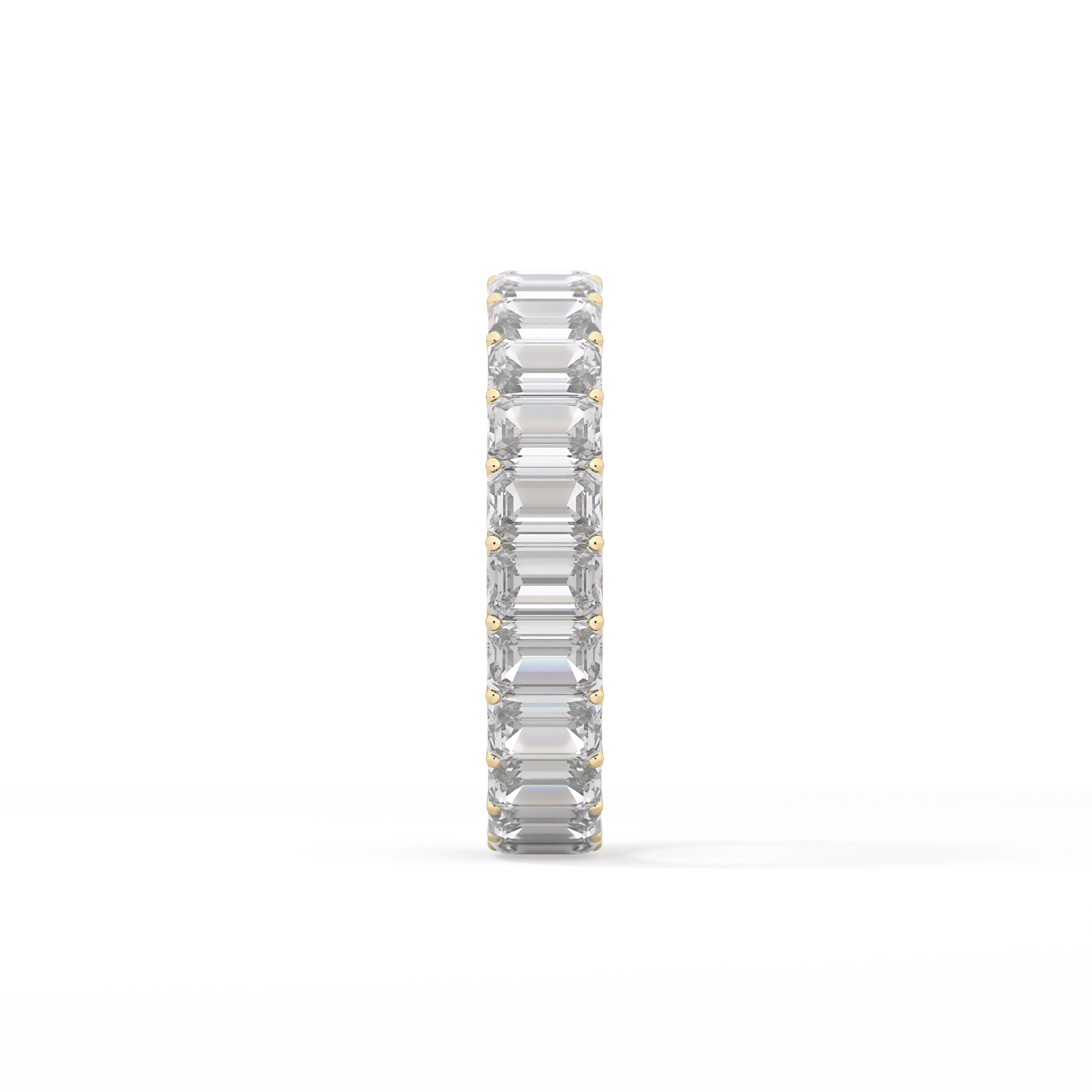 4.6 TCW Emerald Lab Grown Diamond Wedding Band