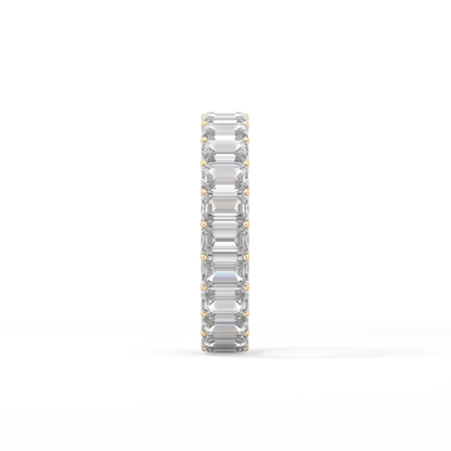 4.6 TCW Emerald Lab Grown Diamond Wedding Band