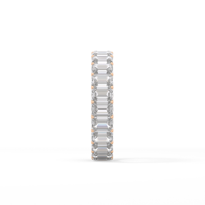 4.6 TCW Emerald Lab Grown Diamond Wedding Band