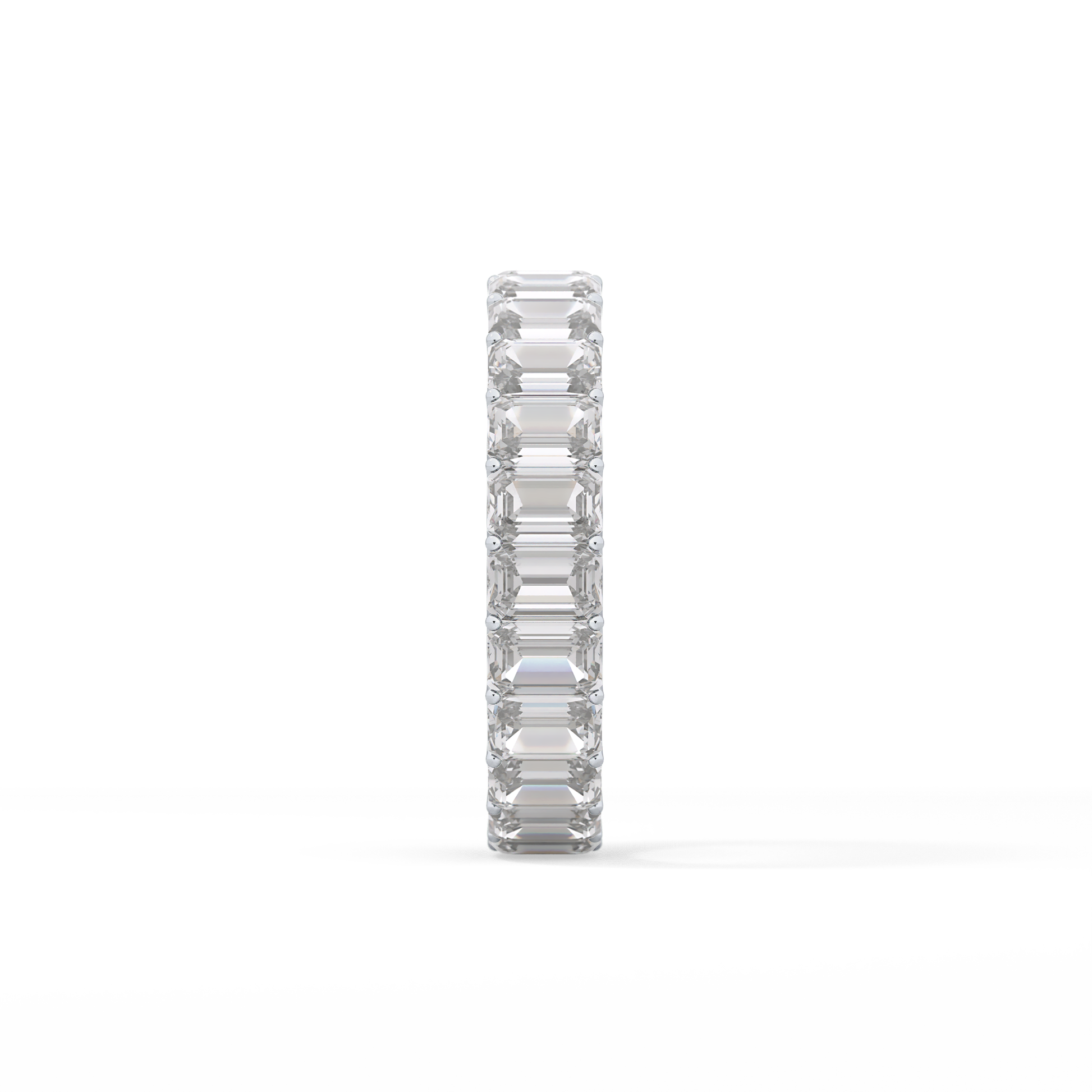 4.6 TCW Emerald Lab Grown Diamond Wedding Band