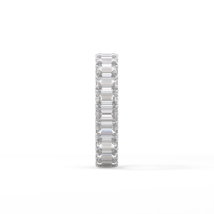 4.6 TCW Emerald Lab Grown Diamond Wedding Band