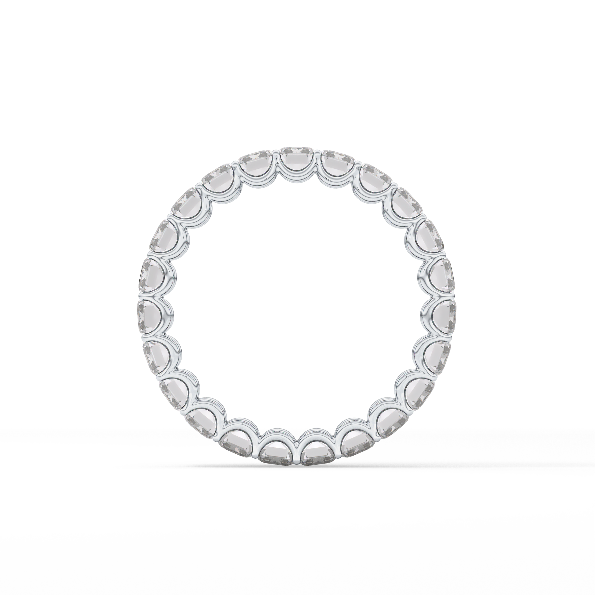 4.6 TCW Emerald Lab Grown Diamond Wedding Band
