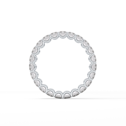 4.6 TCW Emerald Lab Grown Diamond Wedding Band
