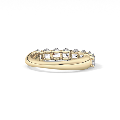 1.35 TCW Oval Lab Grown Diamond Wedding Band