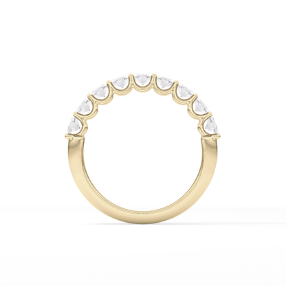 1.35 TCW Oval Lab Grown Diamond Wedding Band