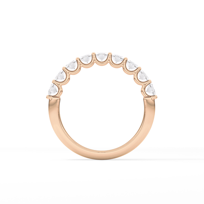 1.35 TCW Oval Lab Grown Diamond Wedding Band