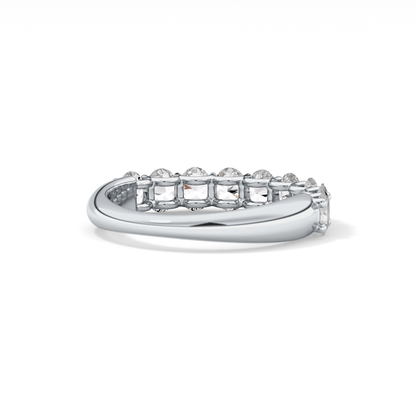 1.35 TCW Oval Lab Grown Diamond Wedding Band