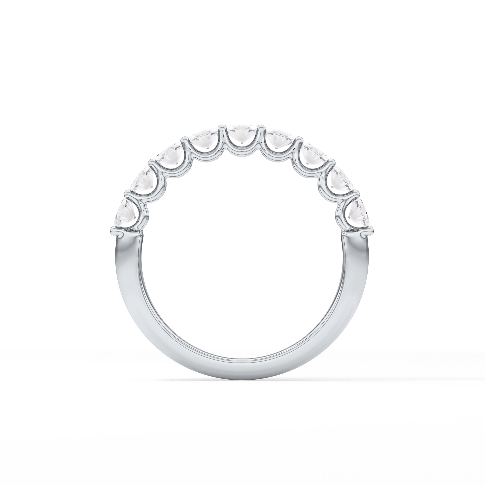 1.35 TCW Oval Lab Grown Diamond Wedding Band
