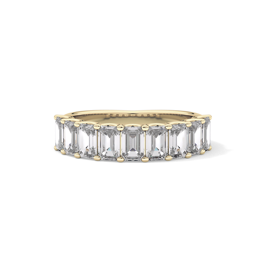 1.8 TCW Emerald Lab Grown Diamond Wedding Band