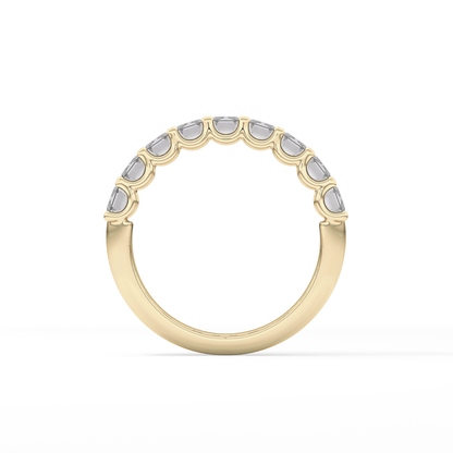 1.8 TCW Emerald Lab Grown Diamond Wedding Band