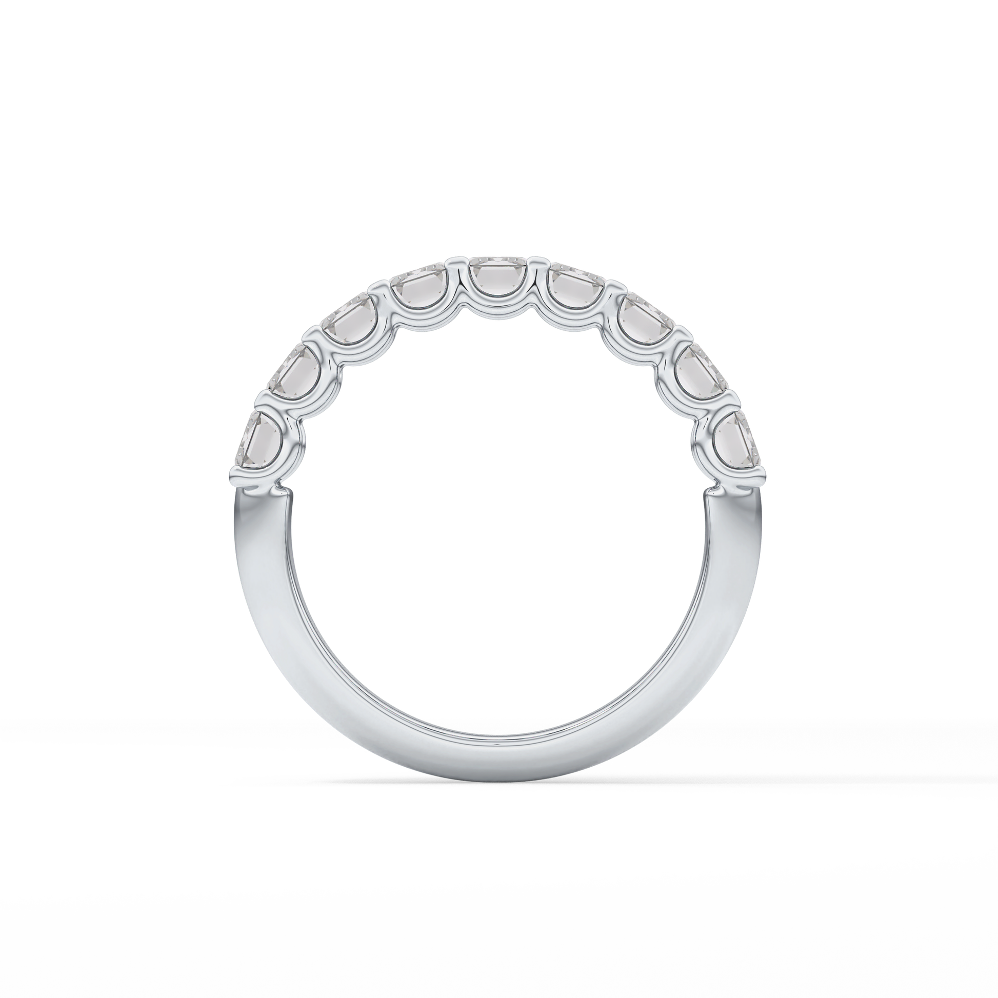 1.8 TCW Emerald Lab Grown Diamond Wedding Band