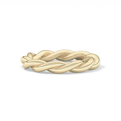 Twisted Shank Wedding Band