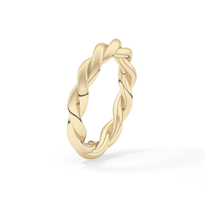 Twisted Shank Wedding Band
