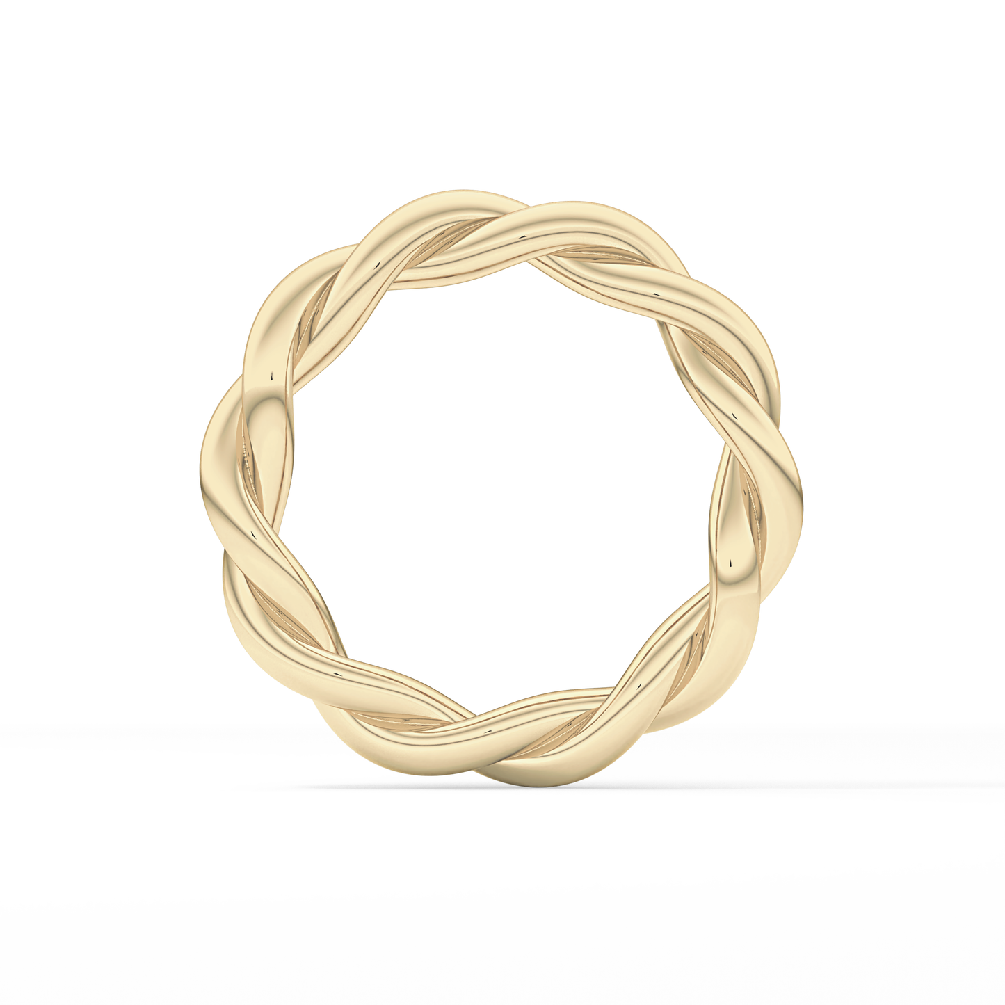 Twisted Shank Wedding Band