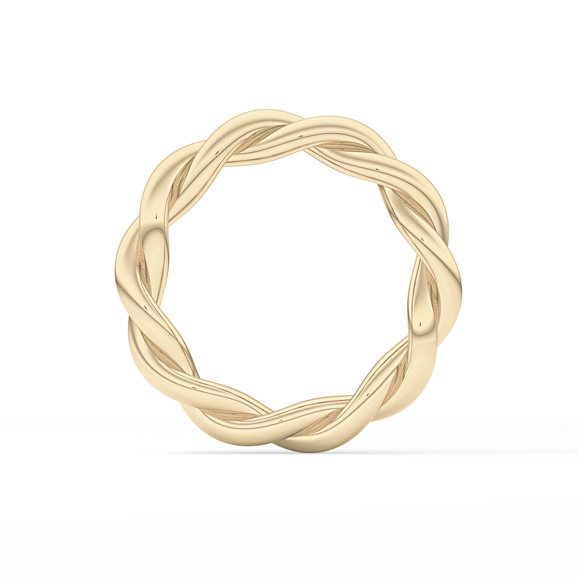 Twisted Shank Wedding Band