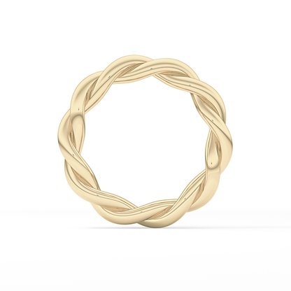 Twisted Shank Wedding Band