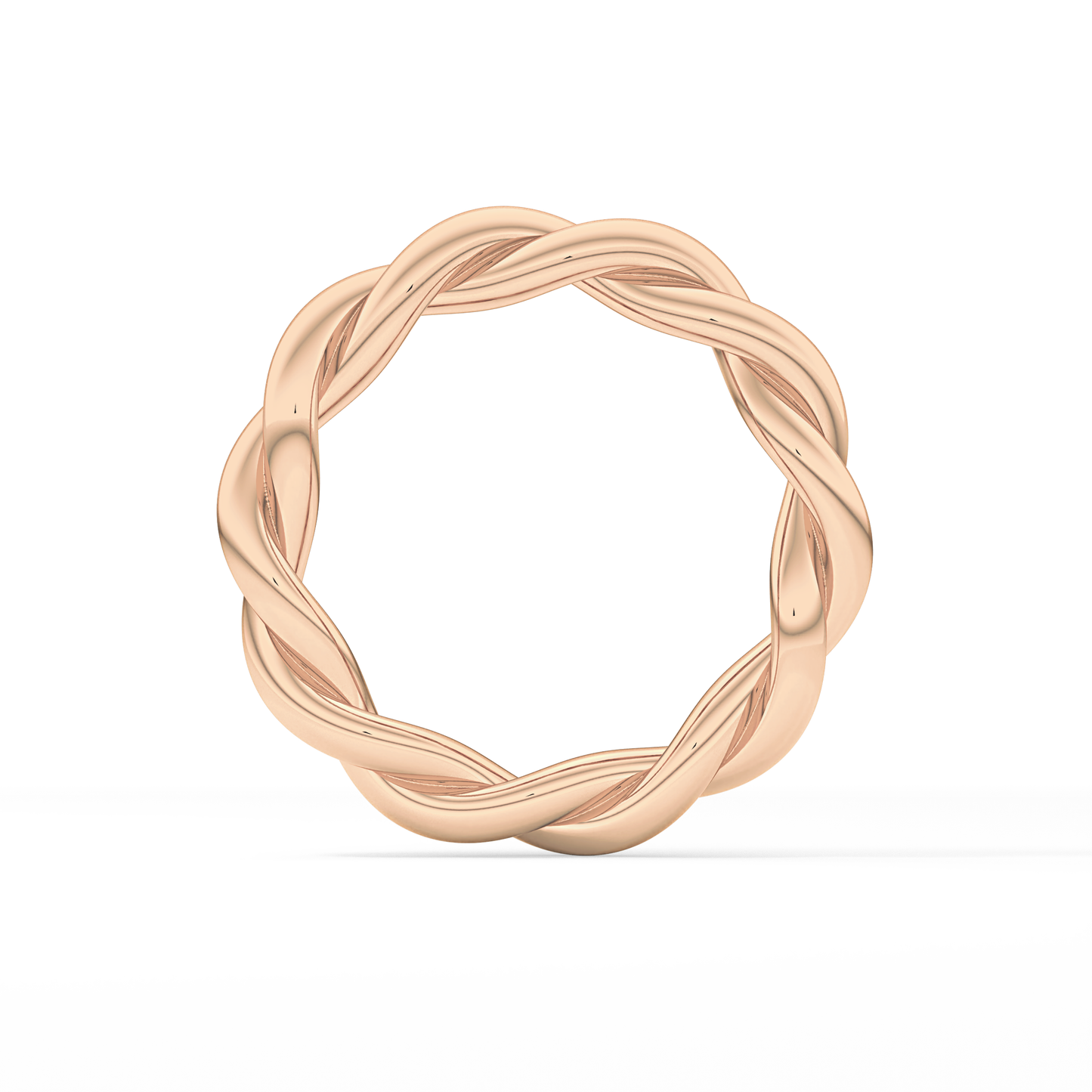 Twisted Shank Wedding Band