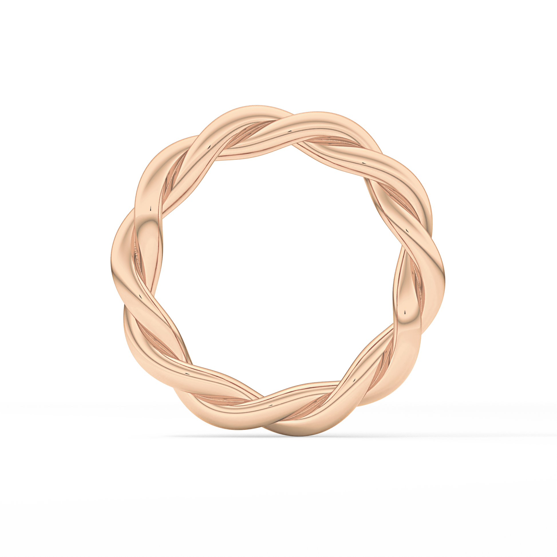 Twisted Shank Wedding Band