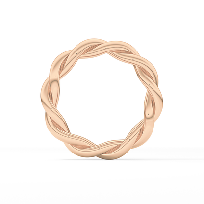 Twisted Shank Wedding Band
